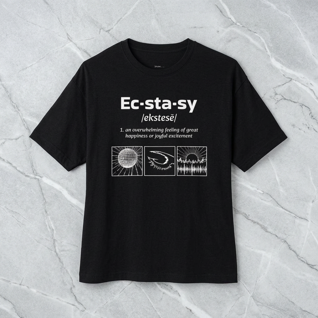 Black Ec·sta·sy Boxy Tee