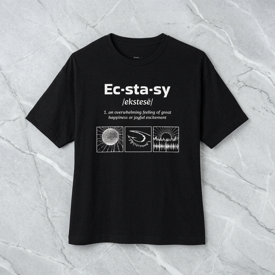 Black Ec·sta·sy Boxy Tee