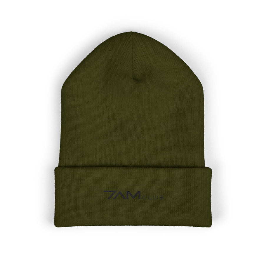 7AM Club Embroidered Cuffed Beanie
